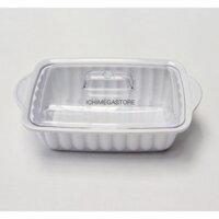 Còn hàng Ichi Tojiro Phục Vụ Bát Melamine Nắp Hộp - Hộp Đựng Hình Chữ Nhật Casserole Cove 8.5 "Có Nắp