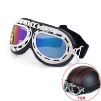 Còn hàng Kính Xe Máy Đeo Kính Thời Trang Kính Mát Cho Harley Retro Da Tổng Hợp Mũ Bảo Hiểm Nửa Mặt