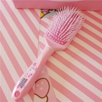 Còn hàng Lược chải tóc Hello Kitty Kids Lược Massage nữ Bàn chải tóc di động