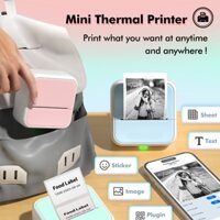 [Còn hàng] Máy in Mini cầm tay Máy in nhãn dán DIY S1 Sử dụng tại nhà / văn phòng Máy in ghi chú HD Máy tạo nhãn cầm tay nhiệt Blutooth không mực để học tập, Sổ lưu niệm DIY, Ảnh, ToDoList, Labe