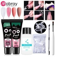 Còn hàng Mobray 15ml Poly Nail Gel Bộ Tất Cả Dành Cho Làm Móng Tay Bộ Gel Xây Dựng Nhanh Biểu Bì Pusher Ngón Tay Mở Rộng Khuôn Gel Pol