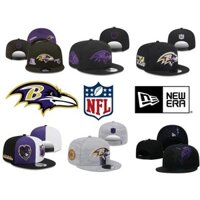 Còn hàng New Era Baltimore Ravens bản đồ màu đen, nối ba màu9FIFTY Có thể điều chỉnh bên thêu Mũ bóng bầu dục