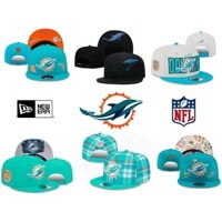 Còn hàng New Era Miami Dolphins với tất cả màu đen 9FIFTY Mũ bóng bầu dục thêu bên có thể điều chỉnh