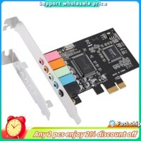 Còn hàng-PCIe Card âm thanh 5.1, PCI Express Surround Card Âm thanh nổi 3D với âm thanh cao Card âm thanh PC CMI8738 Chip