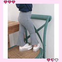 Còn hàng Quần loe bé gái mùa xuân 2022 quần legging trẻ em mới bé phong cách nước ngoài quần ống rộng cho trẻ em