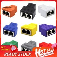 Còn hàng RXSC1 đến 2 Cổng Nữ Kép CAT5 / 6 / 7 RJ45 Bộ Chia Mạng LAN Bộ Chuyển Đổi Internet