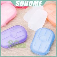 Còn hàng [Sẵn sàng] Giấy xà phòng, Xà phòng dùng một lần du lịch, Tay giặt đi bộ đường dài dùng một lần di động (Màu ngẫu nhiên