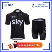 【Còn hàng】 SKY Quần đùi thể thao nam mùa hè đi xe đạp Jersey Bộ quần áo thể thao đạp xe quần áo đường núi quần áo thể thao thấm mồ hôi áo nỉ thấm hút mồ hôi tản nhiệt thấm mồ hôi và nhanh khô Bộ quần áo