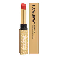 Còn hàng # Son môi FLOWERWAY Water Glow Essence, sáng bóng, dưỡng ẩm lâu dài, không phai, son môi Cup Lip Glaze, son vàng nhỏ 0324hw