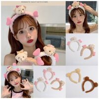 Còn hàng Thời Trang Hàn Quốc Băng Đô Hoa Nhỏ Rửa Mặt Gấu Nữ Trẻ Em Kẹp Tóc Dễ Thương Sang Trọng Mũ Đội Đầu Quà Tặng