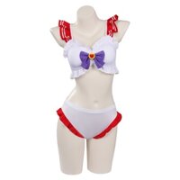 Còn Hàng Thủy Thủ Mặt Trăng Huo Yeli Đồ Bơi Cosplay Bikini Top Quần Short Halloween Lễ Hội Phù Hợp Với