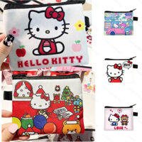 Còn hàng # Túi đựng tiền xu mini dễ thương cho trẻ em Hello Kitty mới, ngăn đựng thẻ, dung tích lớn, túi xách tay cao cấp ky0325