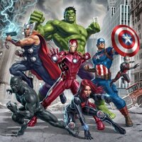 Còn hàng YoYo ️ 5D DIY mũi khoan đầy đủ Tranh kim cương vịt Avengers CUS1Y100