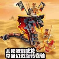 ✨Còn hàng✨Tương thích với đồ chơi xe ngựa samurai lắp ráp LEGO Ninjago Kai's Flame Dragon Serpent