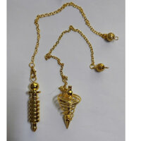 Con Lắc Cảm Xạ Hợp Kim Cao cấp mạ đồng vàng dùng trong phong thủy