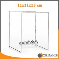 Con lắc Newton khung kim loại size nhỏ 11x11x13 cm - Bóng thép 1.5 cm