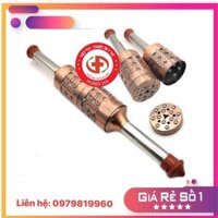 Con lăn điếu ngải, đoạn bằng đồng đôi, cao cấp - kèm bao nhung chống tàn rung, chống nóng