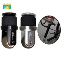 Con lăn phụ trợ xe đạp gấp dễ dàng đẩy bánh xe Bánh xe phụ trợ đa năng cho cột yên có đường kính bên trong Bánh xe đỗ xe