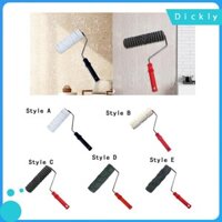 Con lăn sơn Họa tiết dập nổi Con lăn cao su Phụ kiện tay cầm thoải mái Tranh tường nghệ thuật nhẹ cho gia đình gia đình