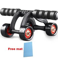 Con Lăn Tập Bụng 4 Bánh Ab Roller Pro 4 Bánh Xe Tập Cơ Bụng Thân ABS Cơ Tập Tập Gym Tại Nhà Tập Thể Hình Giá Rẻ Thảm Tặng WSAAB1