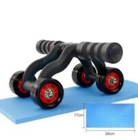 Con Lăn Tập Bụng 4 Bánh ( AB ROLLER AND PUSH UP BAR)