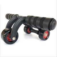 Con lăn tập cơ bụng 3 bánh AB Roller and Push Up Bar màu đen