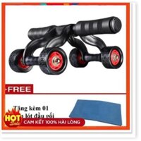 Con lăn tập cơ bụng 4 bánh cao cấp KAMA Ab Roller