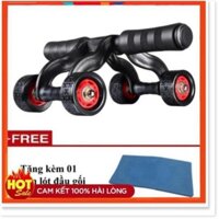 Con lăn tập cơ bụng 4 bánh cao cấp KAMA Ab Roller