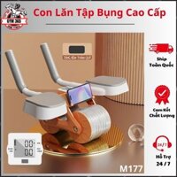 Con Lăn Tập Cơ Bụng Thế Hệ Mới Có Đồng Hồ, Giá Đỡ Điên Thoại, Con Lăn Tập Bụng Tại Nhà M177