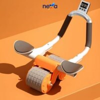 Con lăn trợ lực tập bụng tập gym tại nhà có đồng hồ đếm số tiện dụng