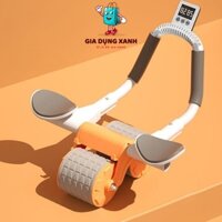 Con lăn trợ lực tập bụng tập gym tại nhà có đồng hồ đếm số tiện dụng