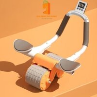 Con lăn trợ lực tập bụng tập gym tại nhà có đồng hồ đếm số tiện dụng