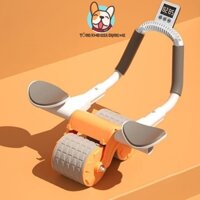Con lăn trợ lực tập bụng tập gym tại nhà có đồng hồ đếm số tiện dụng
