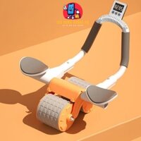 Con lăn trợ lực tập bụng tập gym tại nhà có đồng hồ đếm số tiện dụng