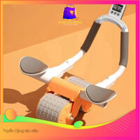 Con lăn trợ lực tập bụng tập gym tại nhà có đồng hồ đếm số tiện dụng