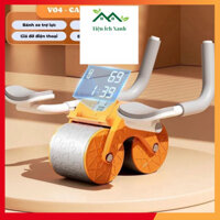 Con lăn trợ lực tập bụng tập gym tại nhà có đồng hồ đếm số tiện dụng