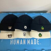 Con NGƯỜI LÀM Mới Đầu Động Vật Mũ Dệt Kim Thu Đông Ấm Áp Mũ Len Ngoài Trời Cặp Đôi Đường Phố Ins Phong Cách