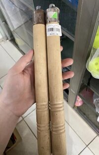 Côn nhị khúc gỗ bằng lăng trắng