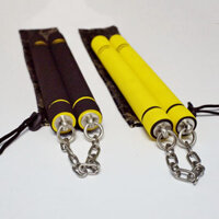 Côn nhị khúc inox bọc xốp trục xoay