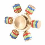 Con Quay Fidget Spinner 6 Cánh Bánh Lái Chất Liệu Đồng RainStore - Vàng Gold