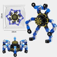 Con quay hồi chuyển đầu ngón tay, con quay hồi chuyển cơ khí robot xoay biến dạng, có khả năng biến hình con quay hồi chuyển ngón tay Fidget Spinner Đồ chơi con quay hồi chuyển đầu ngón tay sáng tạo