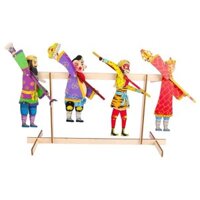 Con rối bóng gỗ phong cách Trung Quốc độc đáo, quà tặng, con rối bóng gỗ một tay, tượng hành trình Tây Tạng, đồ chơi ngày trẻ em QYLT