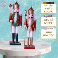 Con Rối Gỗ Hình Vua Trang Trí Phòng Khách / Giáng Sinh sang trọng