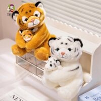 Con rối tay động vật TIEZI, Con rối tay hổ nhồi bông RealLife, Học tập gấu trúc Plushie Đồ chơi rối hổ sang trọng dành cho trẻ em