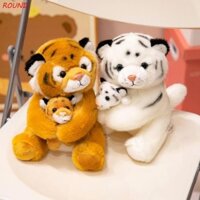 Con rối tay động vật TRÒN, Con rối tay hổ nhồi bông RealLife, Thú vị sang trọng Panda Plushie Tiger Puppet Toy Storytelling