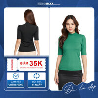(CÒN S) Áo Thun Nữ Cổ Lọ Thun Gân Nổi Đơn Giản N&M Thương Hiệu NINOMAXX 2205016