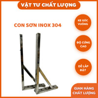 CON SƠN INOX 201, 304, con sơn, giá đỡ ke góc vuông inox