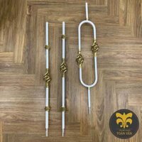 Con tiện cầu thang, con tiện oval rọ sắt mỹ thuật hoàn thiện