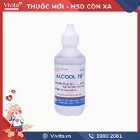 Cồn y tế sát khuẩn Alcool 70 độ | Chai 60ml