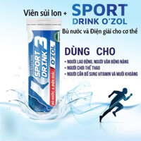 conbo 10 typ Viên Sủi bù nước OZOL Sport drink 3 bù điện giải, bù khoáng, bù nước(Tuyp 10 viên)